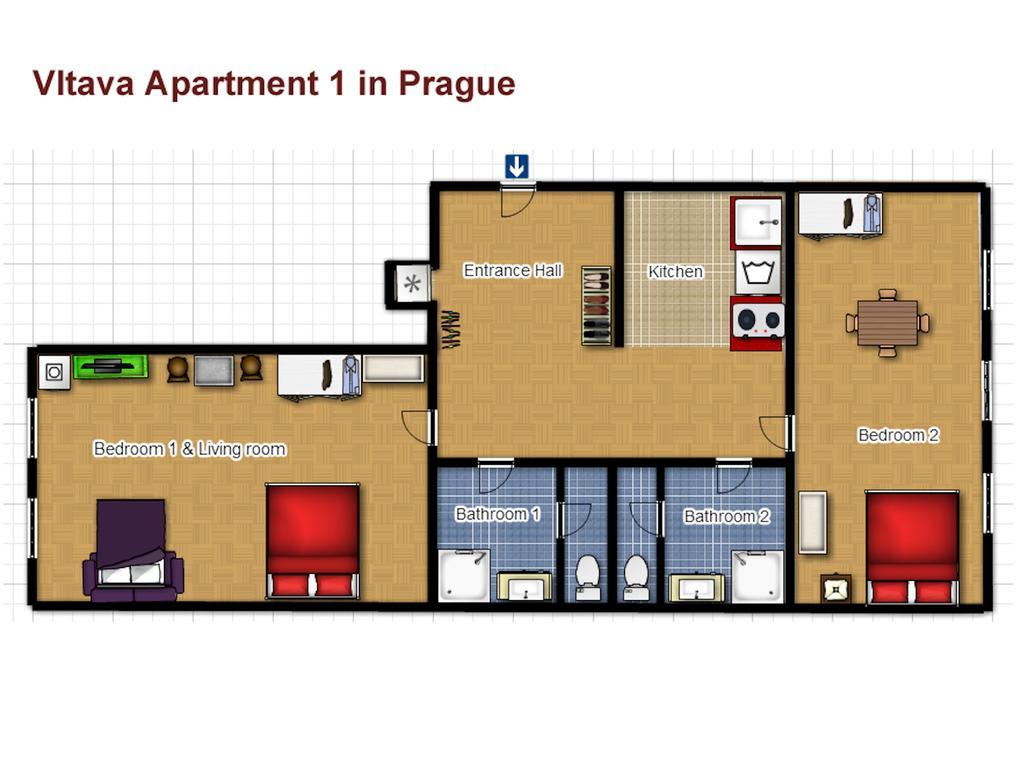 Vltava Apartments Прага Екстер'єр фото